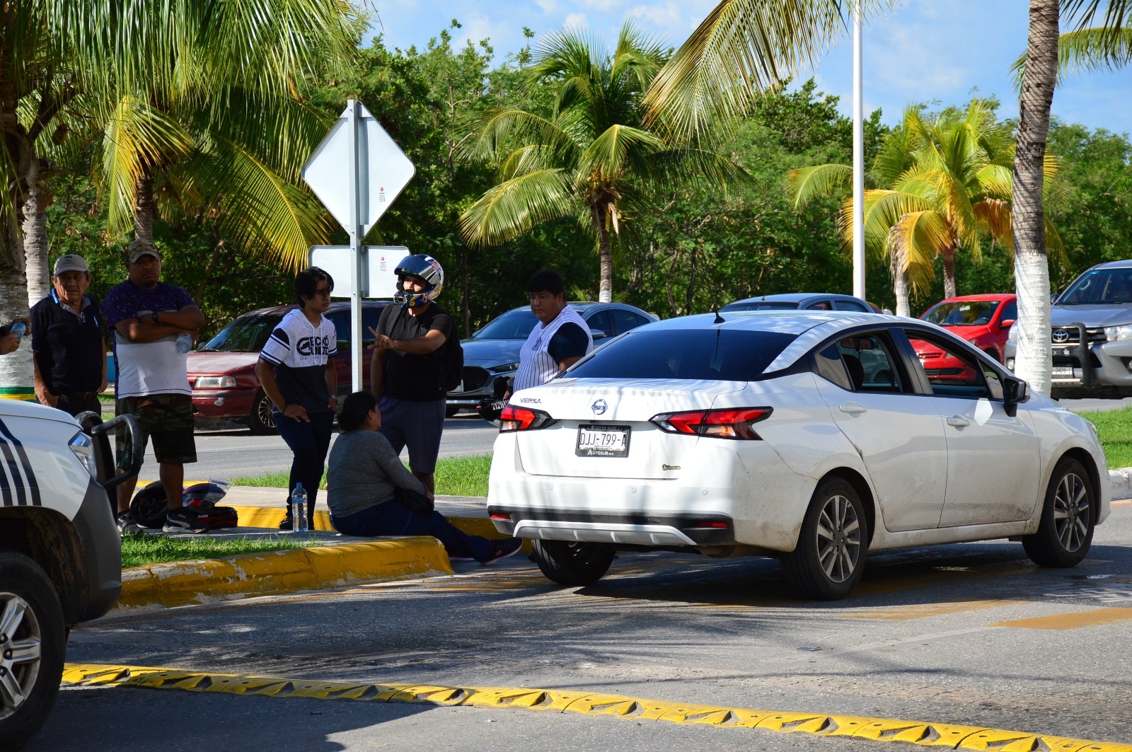 La mujer fue atendida por paramédicos sin ser trasladada a un hospital