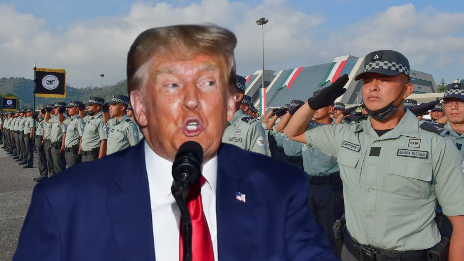 'Guardia Nacional es como Pancho Villa', acusa Donald Trump en mitin de veteranos