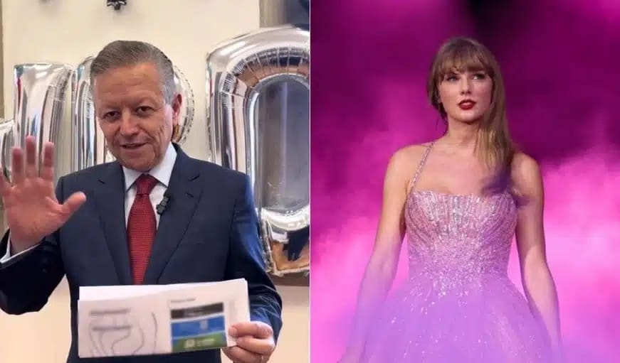 Ministro Zaldívar recibe boletos para concierto de Taylor Swift