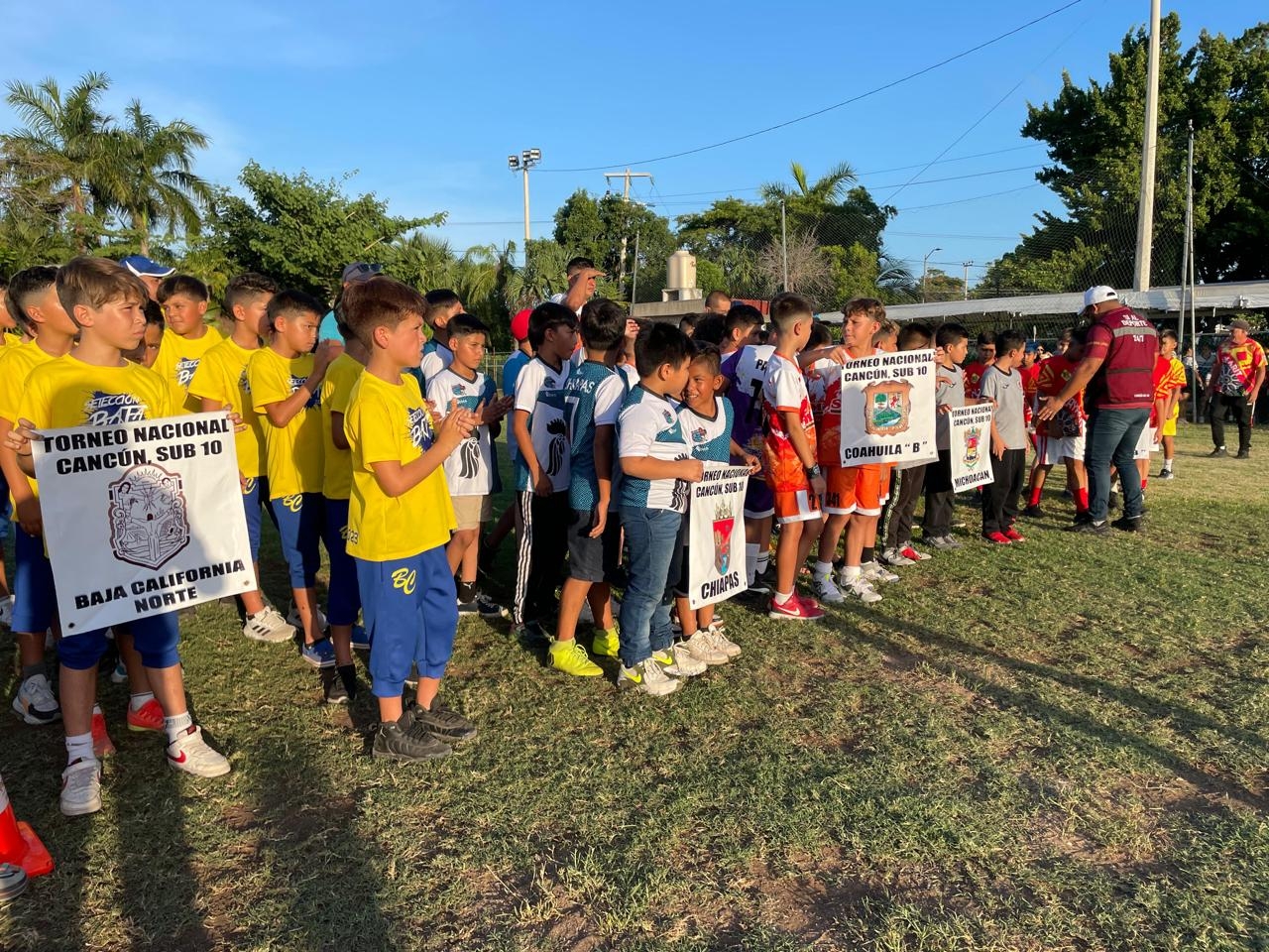 Inauguración del Campeonato Nacional de Fútbol Sub-10 en Quintana Roo