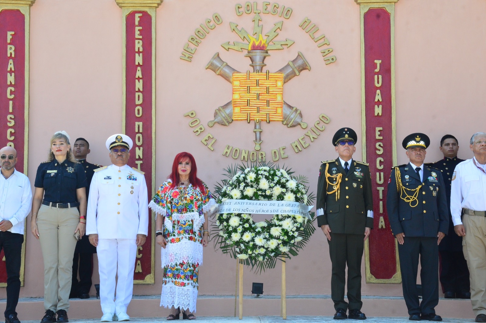 En Campeche, conmemoran 176 aniversario de la gesta de los Niños Héroes