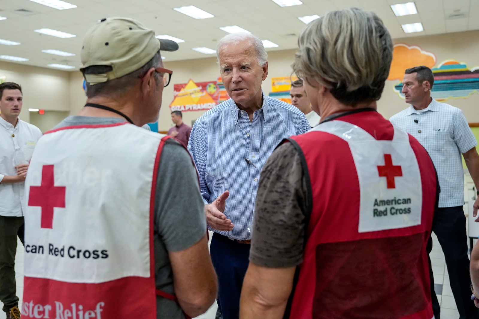 Joe Biden visita zona devastada por huracán Idalia en Florida: "Estoy listo para movilizar apoyo"