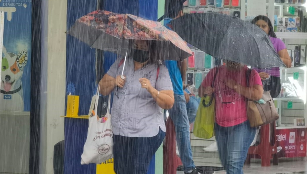 Las lluvias se registrarán durante la tarde de este martes en Yucatán