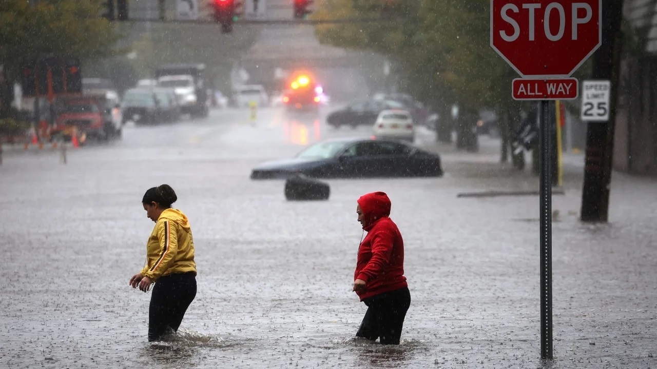 Metro de Nueva York, paralizado ante lluvias torrenciales: VIDEO