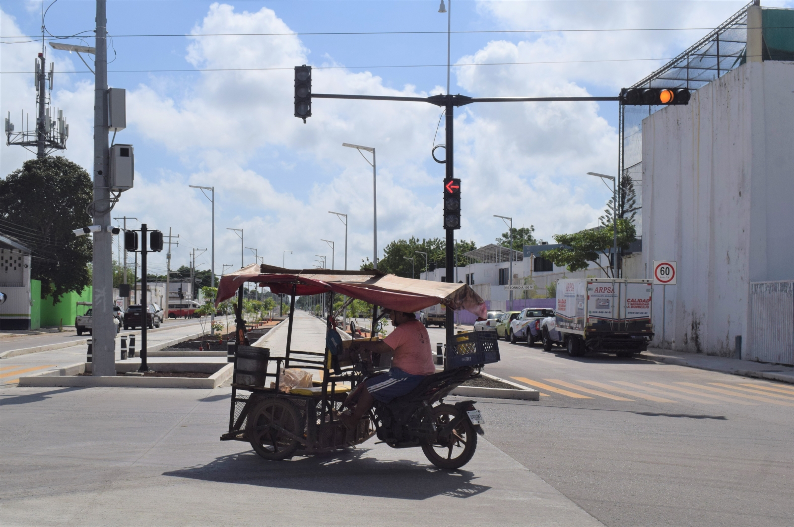 IE-TRAM en Mérida: Instalan semáforos para el tramo La Plancha-Periférico