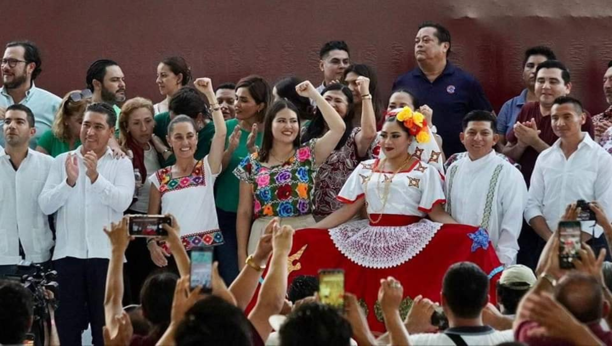 Diputada Anahí González festeja candidatura de Claudia Sheinbaum a la Presidencia