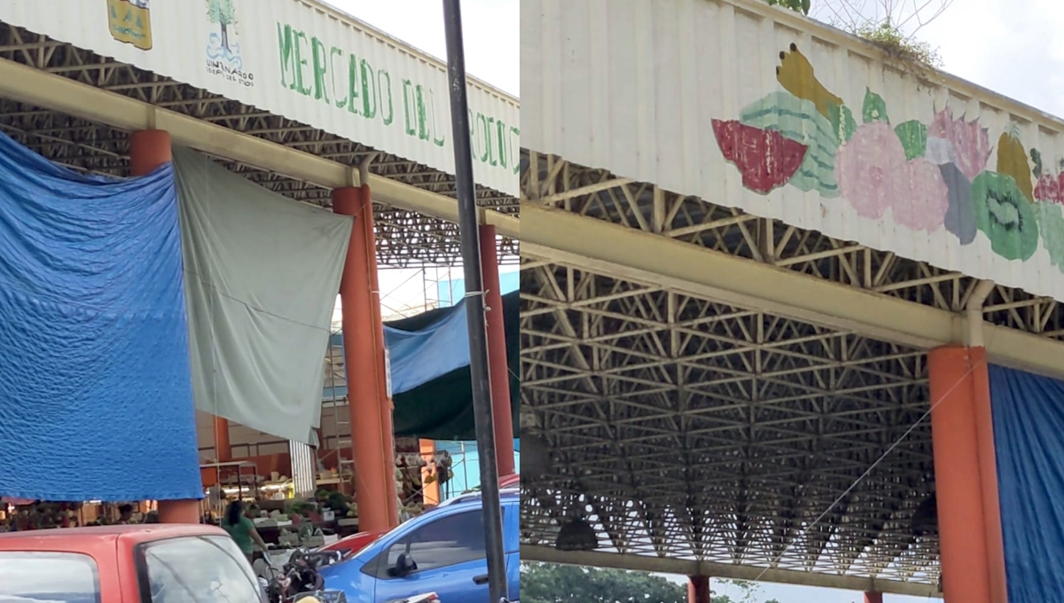 En José María Morelos, niño lanza cuchillo al aire y causa pánico en el Mercado del Productor