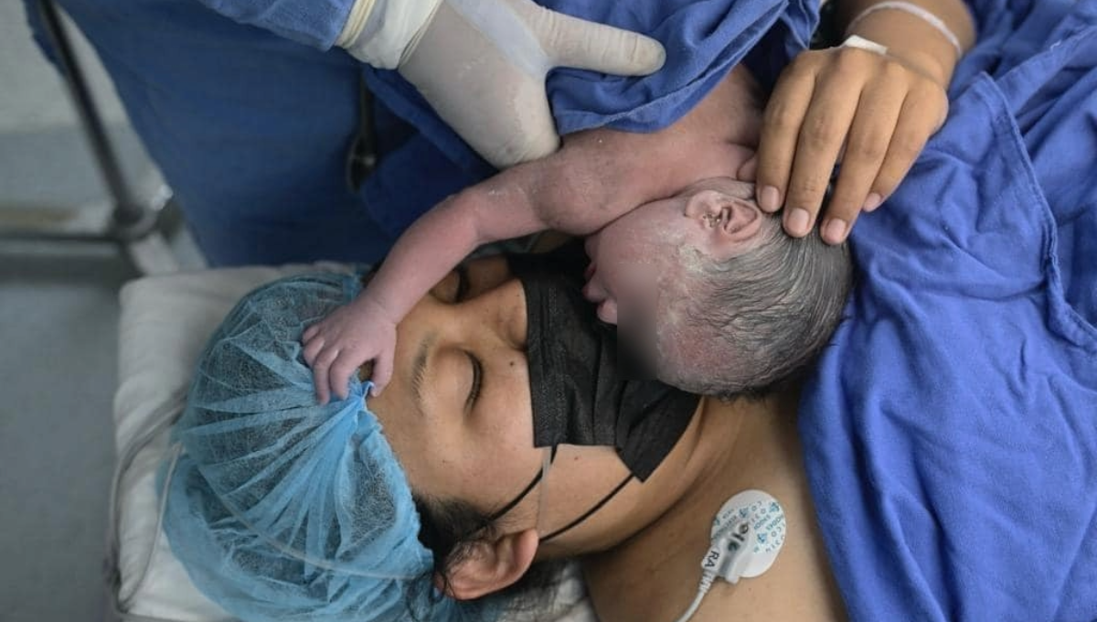 La madre de Mario Elian manifestó que nunca se imaginó que su bebé sería el primero en nacer en el 2024