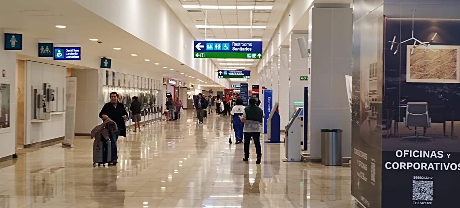 Las operaciones se mantienen bajas en el aeropuerto de Mérida