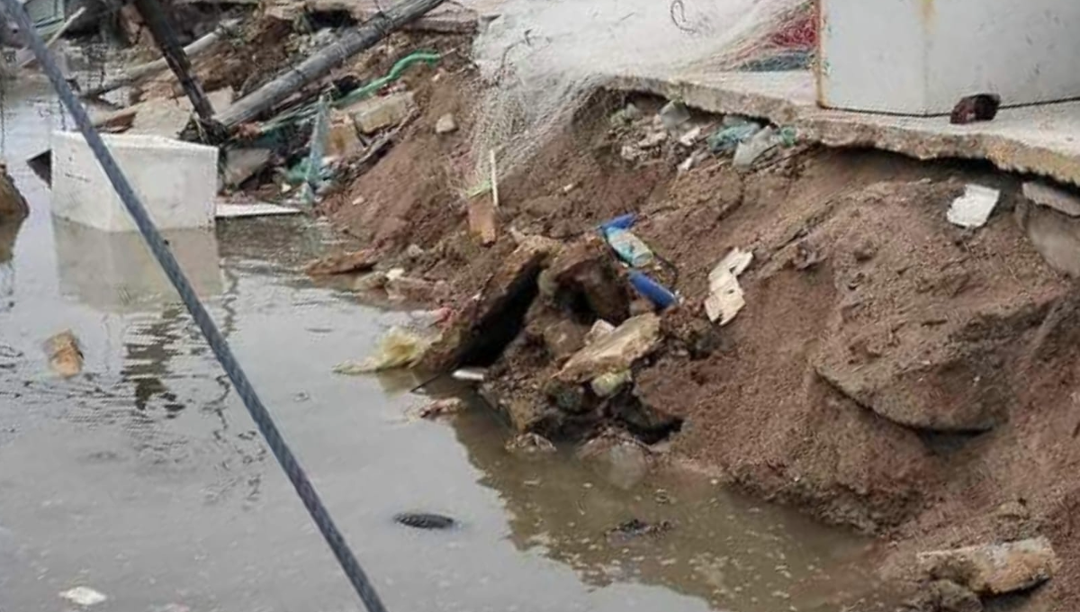 Turista cae en una zona colapsada en Dzilam de Bravo