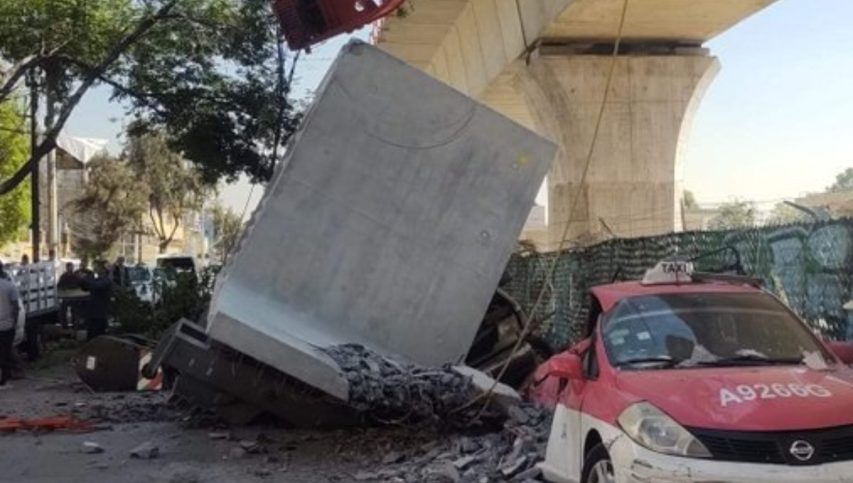 En el accidente en las obras del Tren Interurbano México-Toluca no se reportaron lesionados