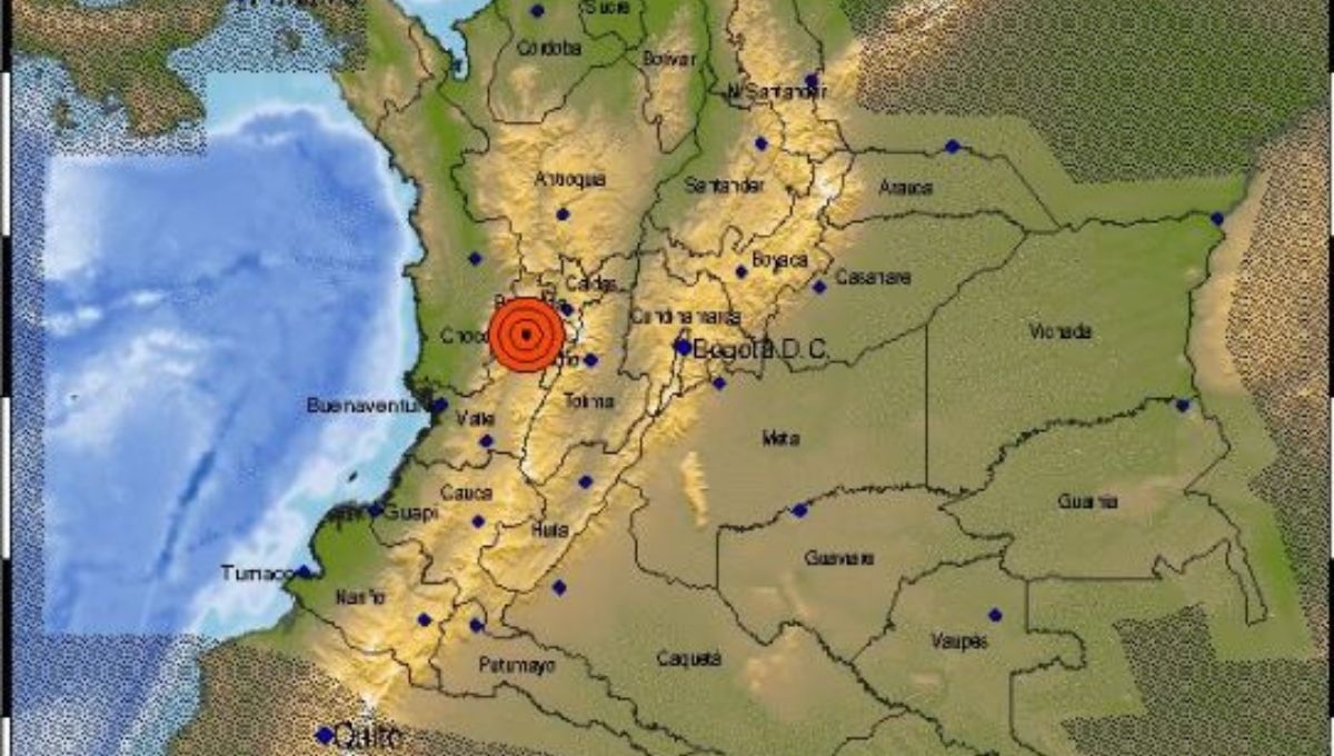 Sismo de magnitud 5.4 sacude a Colombia