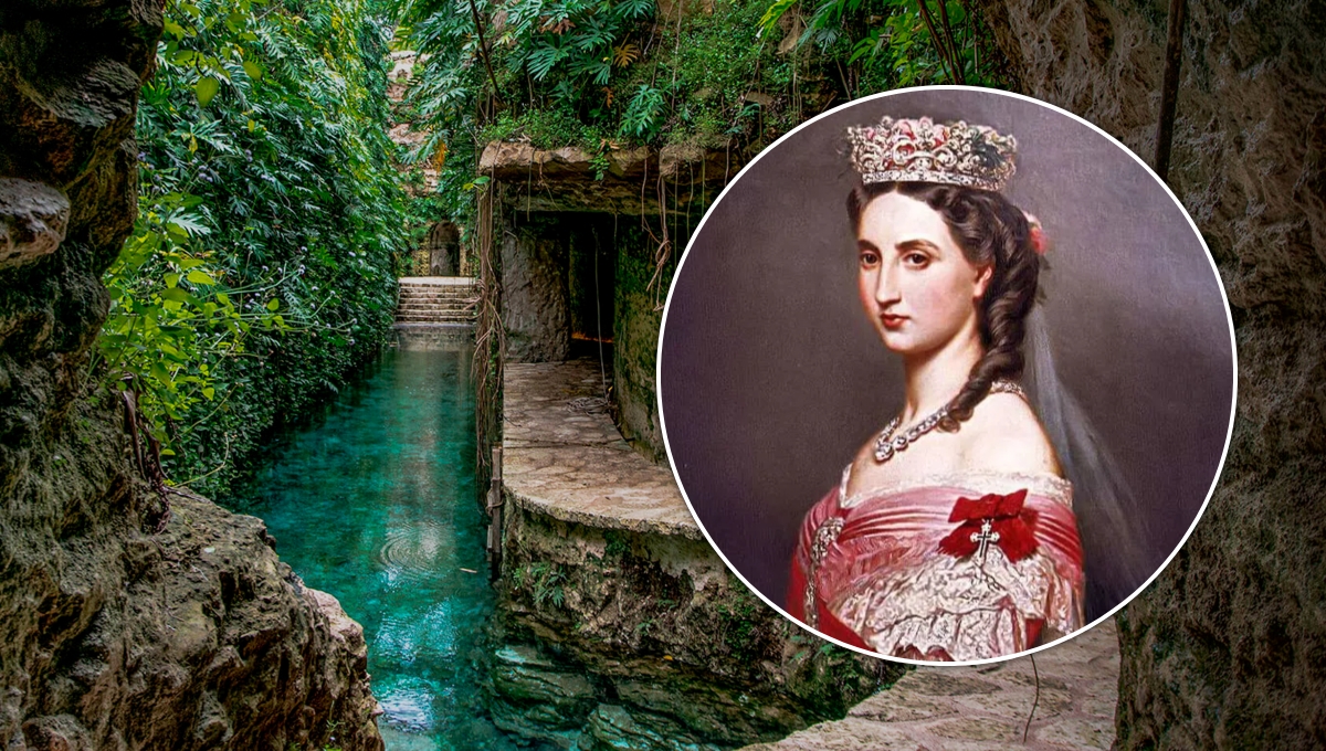 Este es el cenote de Yucatán donde nadó la Emperatriz Carlota