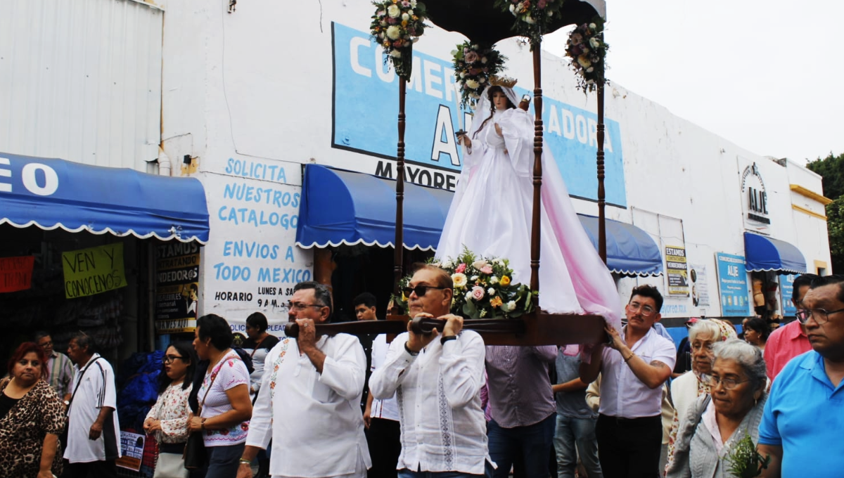 La imagen fue paseada por las principales calles del Centro