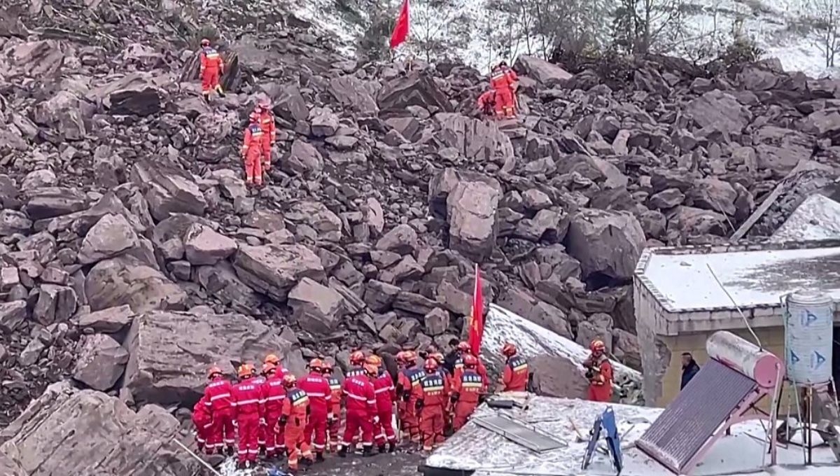 Un derrumbe en la provincia china de Yunnan dejó 47 personas sepultadas