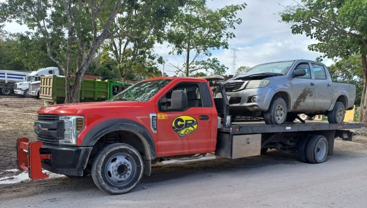 La camioneta que provocó la muerte del motociclista fue asegurada por las autoridades