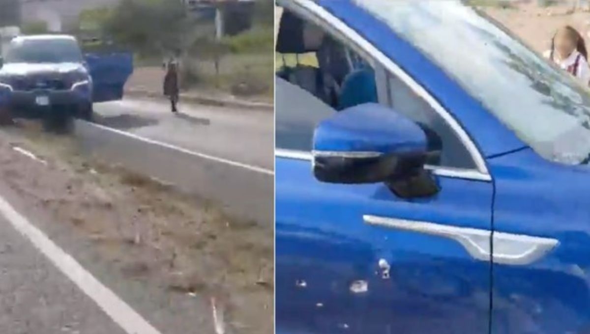 Una niña herida de bala corre sobre la carretera Cuautla-Cuernavaca en Morelos, para pedir ayuda a un motociclista