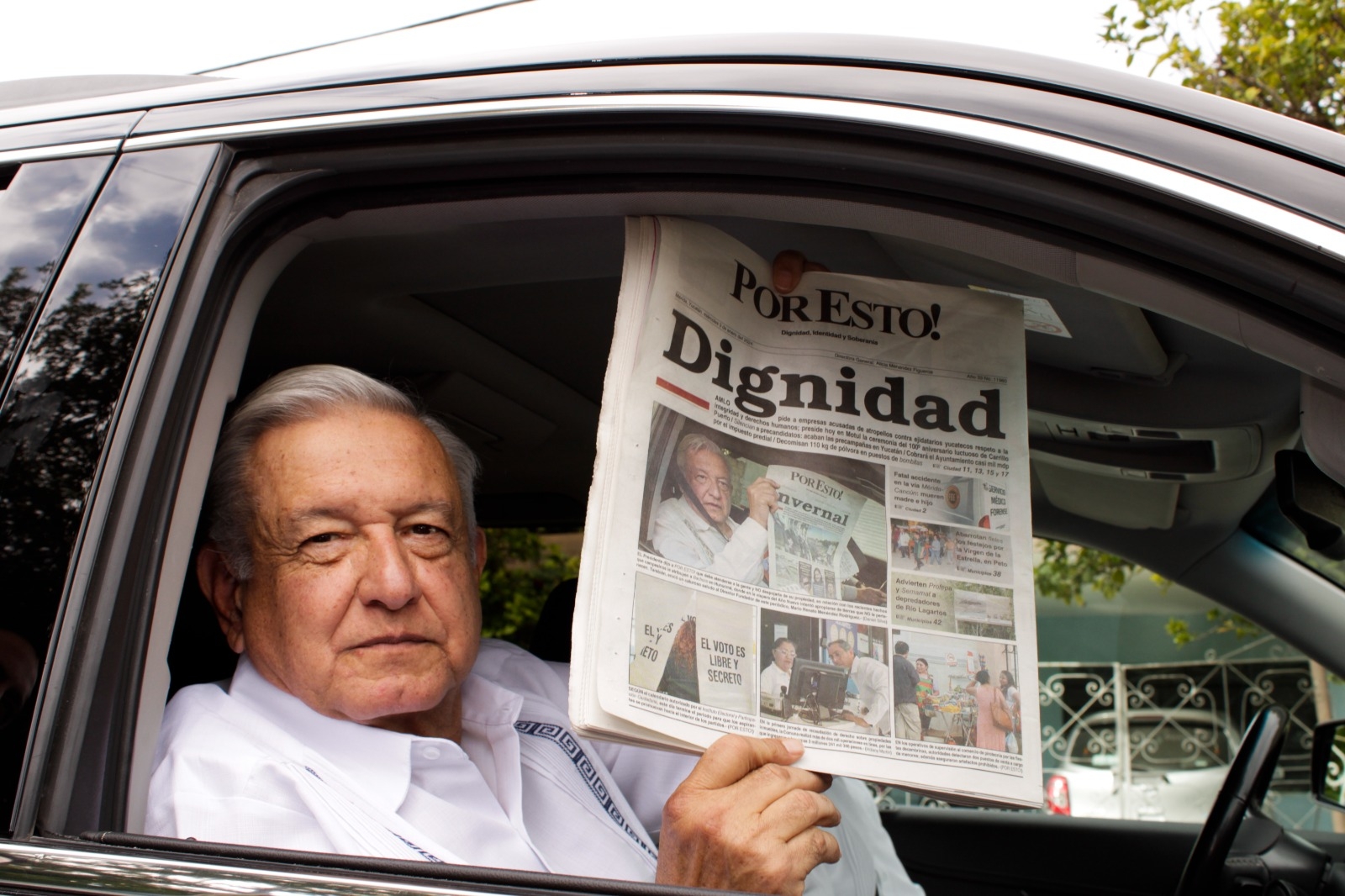 AMLO llega a Motul para encabezar el aniversario luctuoso de Felipe Carrillo Puerto: VIDEO