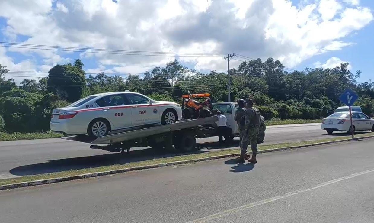 Taxistas de Cozumel denuncian abuso de autoridad en operativo vial