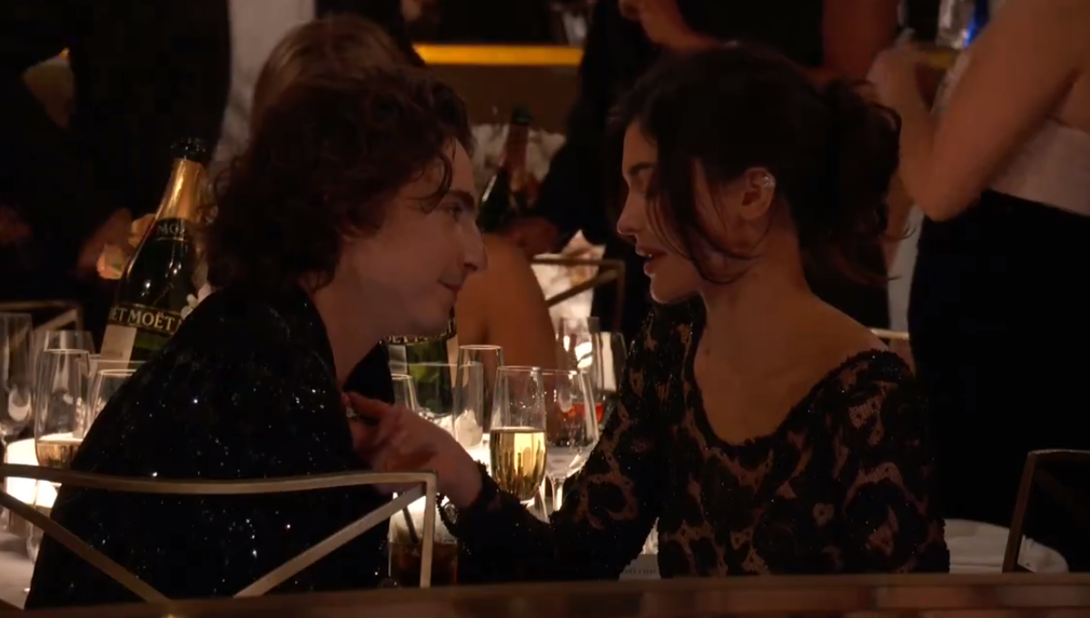 Así fue el beso de Kylie Jenner y Timothée Chalamet