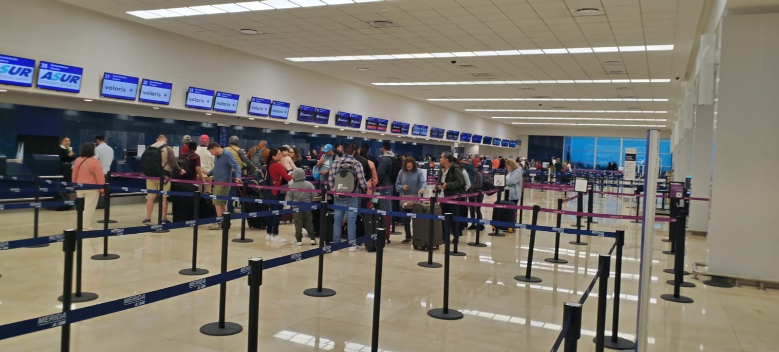 Los vuelos en el aeropuerto de Mérida son mayormente adelantados