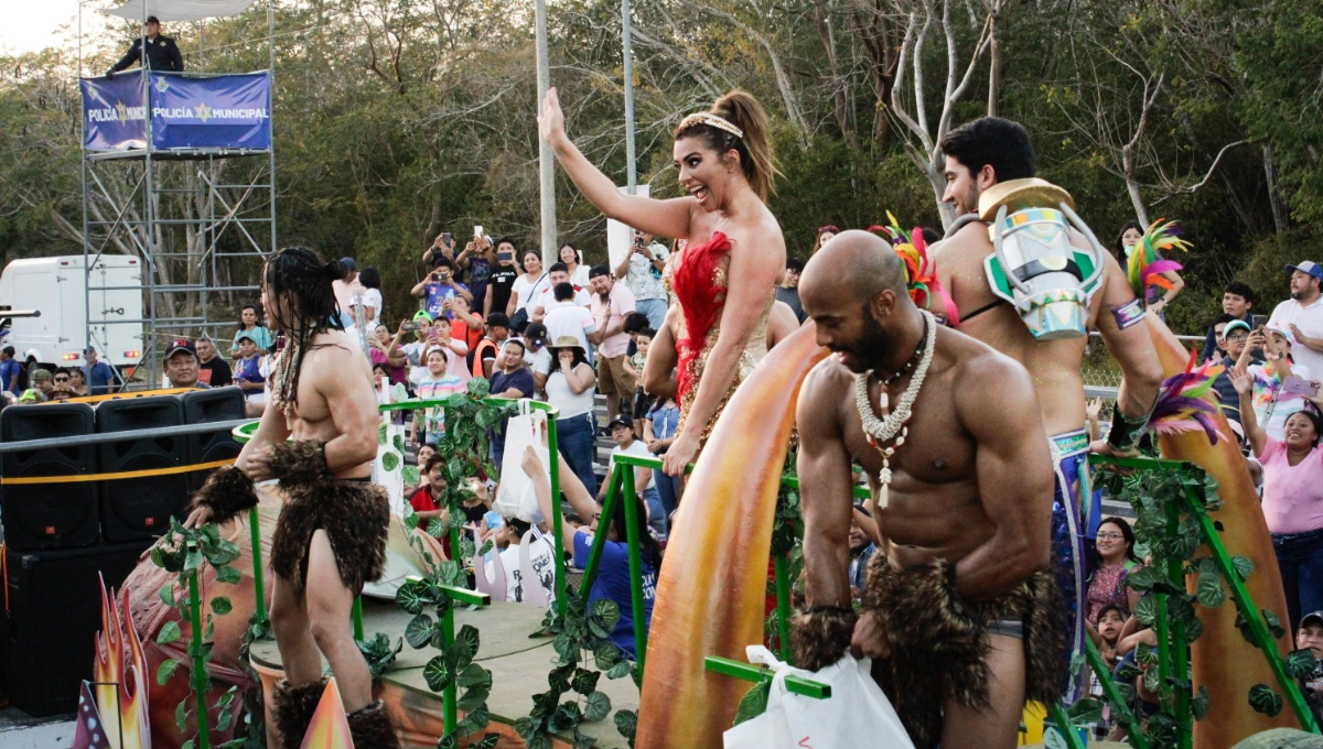 Cecilia Galeano estuvo en el carnaval de Mérida
