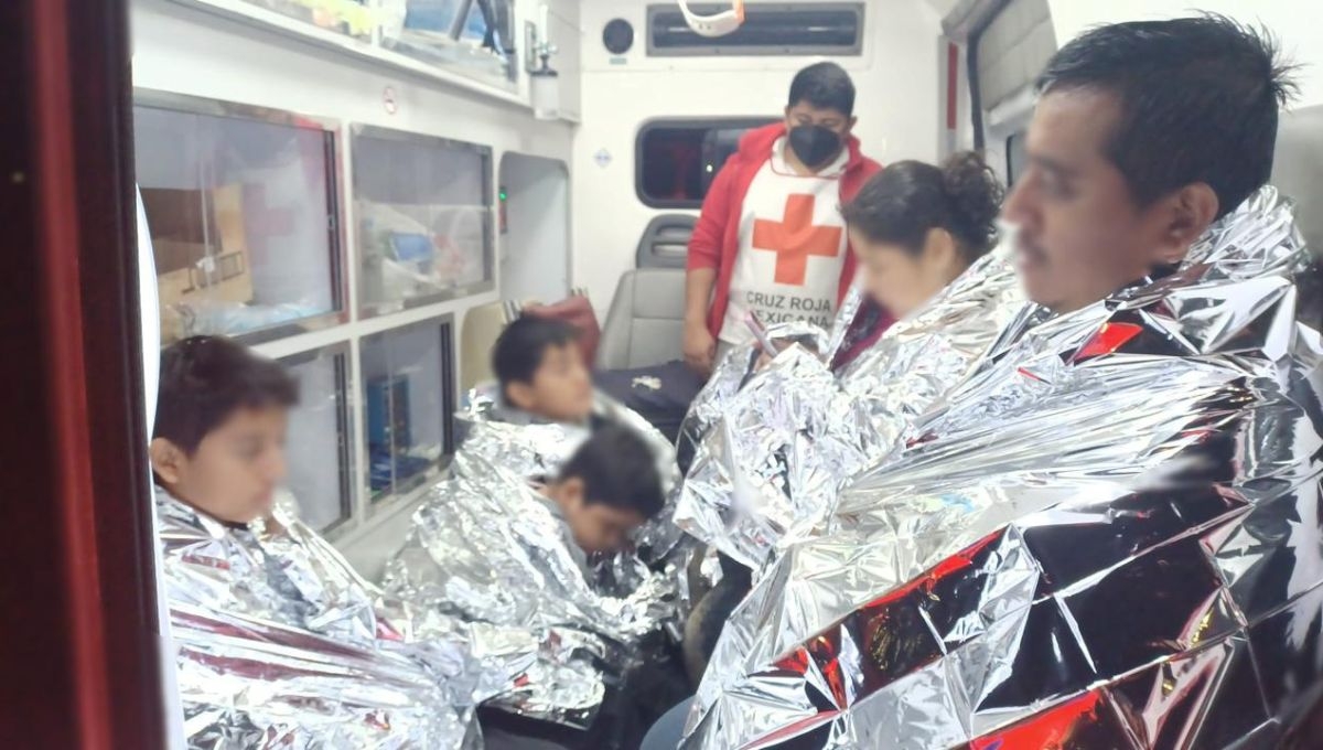 Integrantes del Grupo Beta del Instituto Nacional de Migración rescataron el fin de semana en dos eventos distintos a 11 migrantes centroamericanos