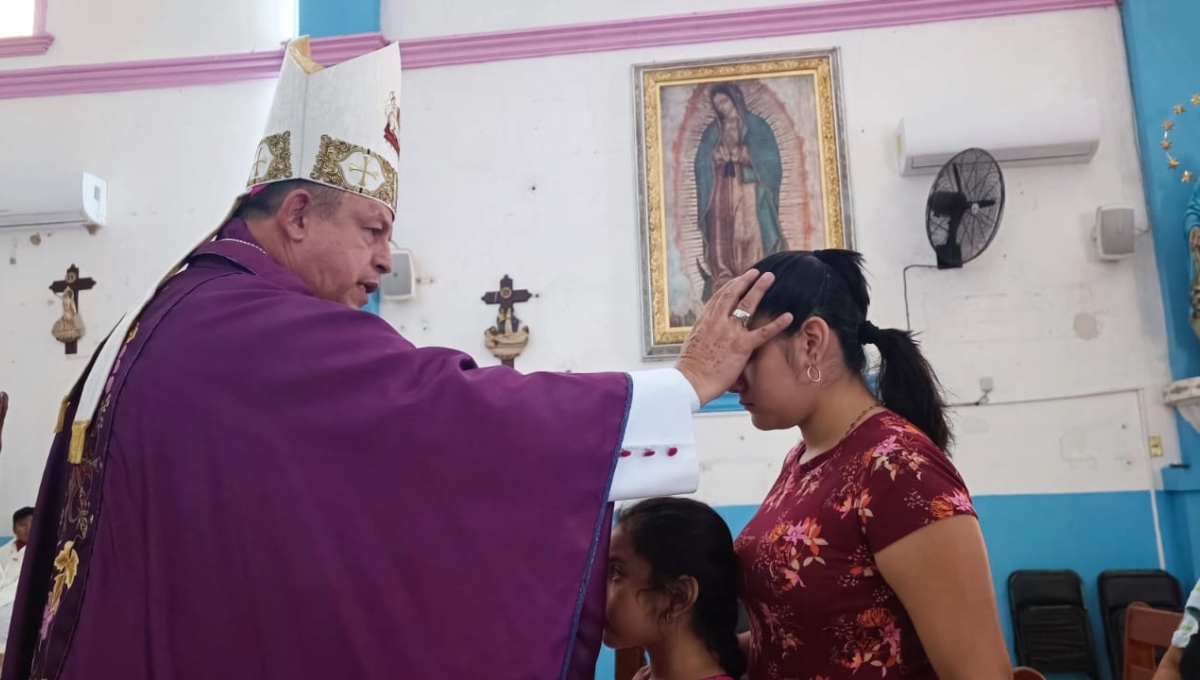 Obispo preside la misa de Miércoles de Ceniza en Ciudad del Carmen: VIDEO