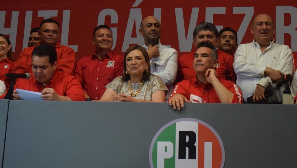 Ni con acarreados del PRI, Xóchitl Gálvez llena su evento en Mérida