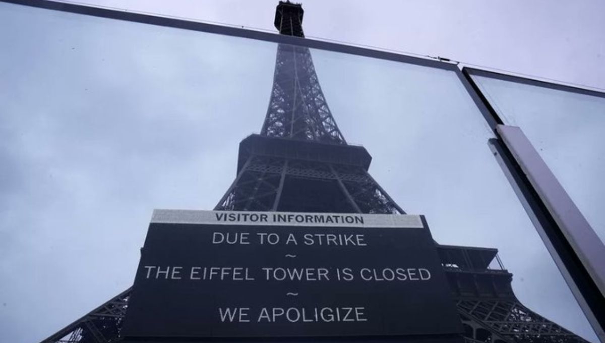 Empleados de la Torre Eiffel se van a huelga... ¡Otra vez!