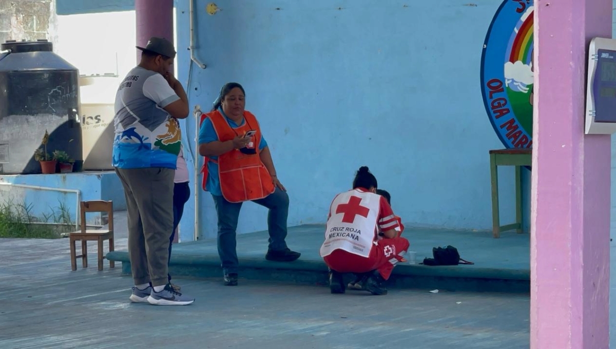 Paramédicos de la Cruz Roja Mexicana auxiliaron al menor