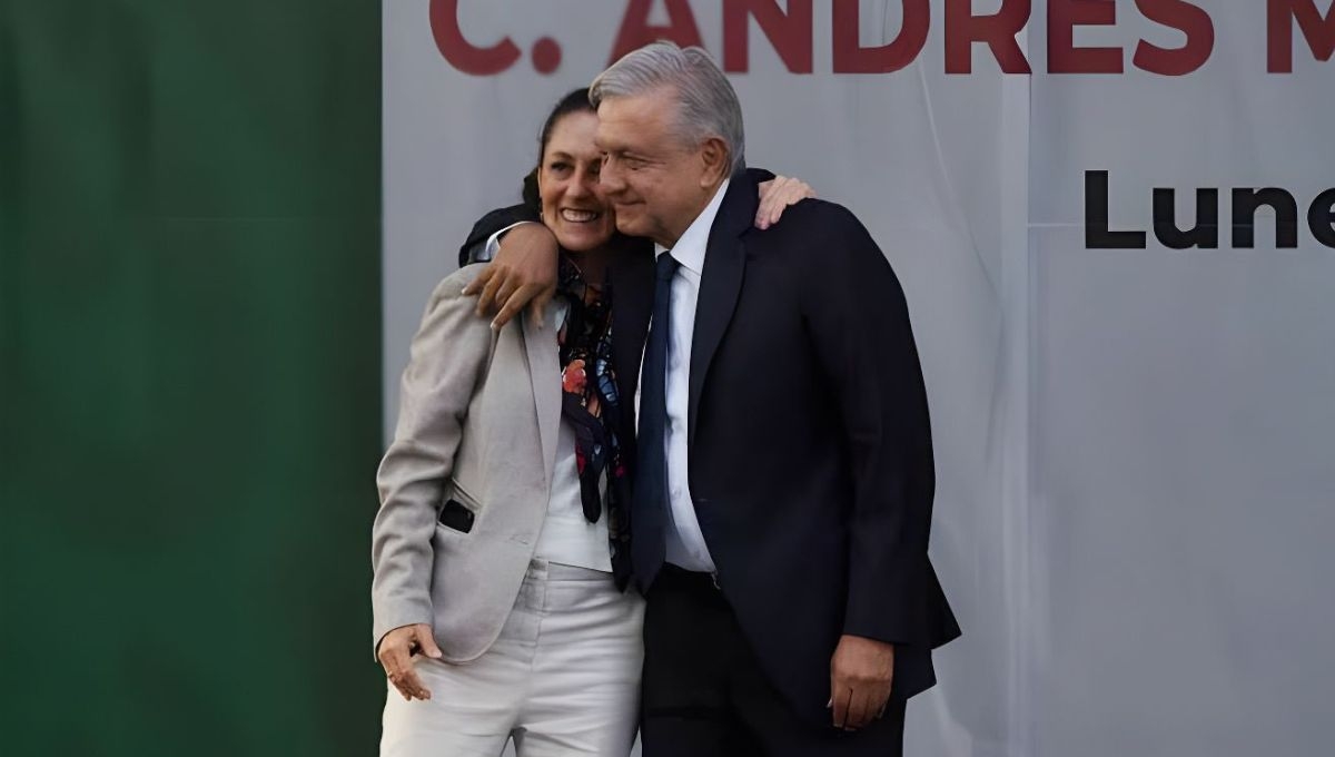 Claudia Sheinbaum recibió el respaldo del presidente López Obrador