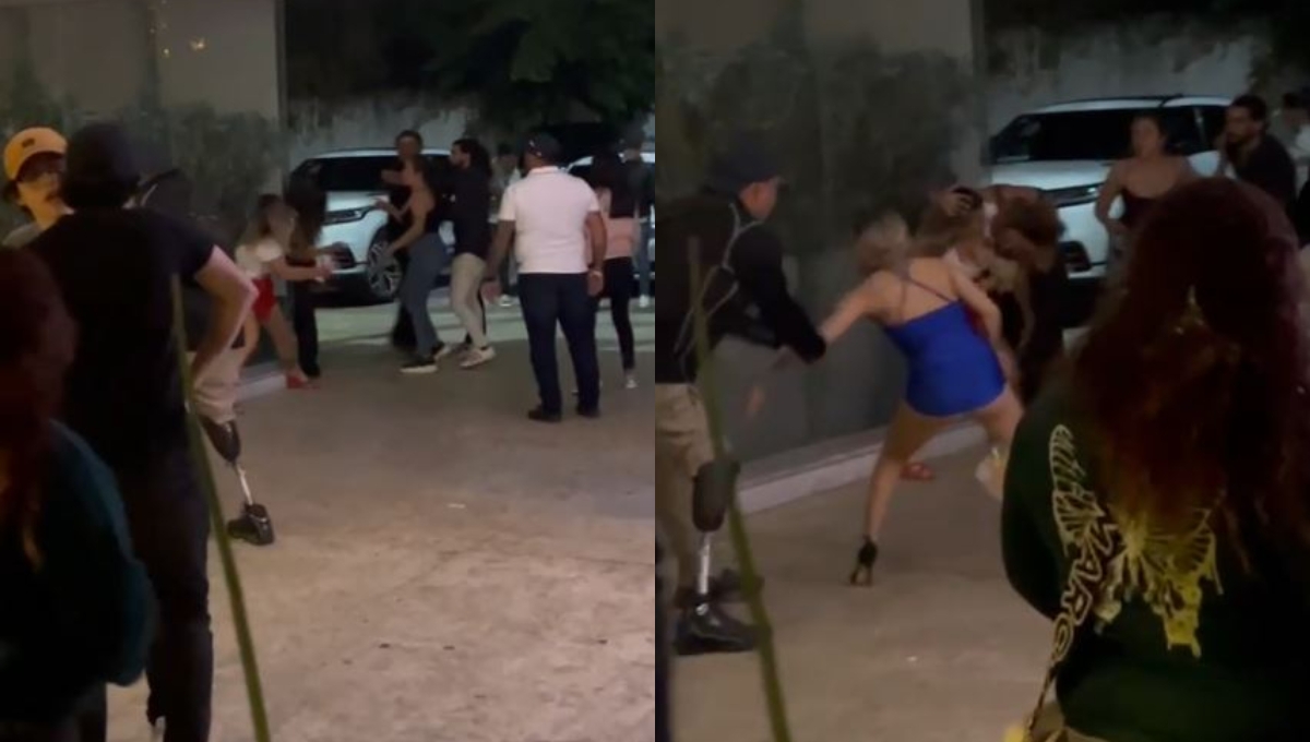 El video de la pelea de las mujeres en un bar de Mérida fue compartido en redes sociales