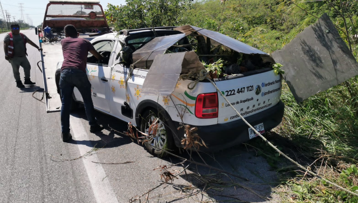 El accidente se registró cerca de las 13:30 horas de este domingo