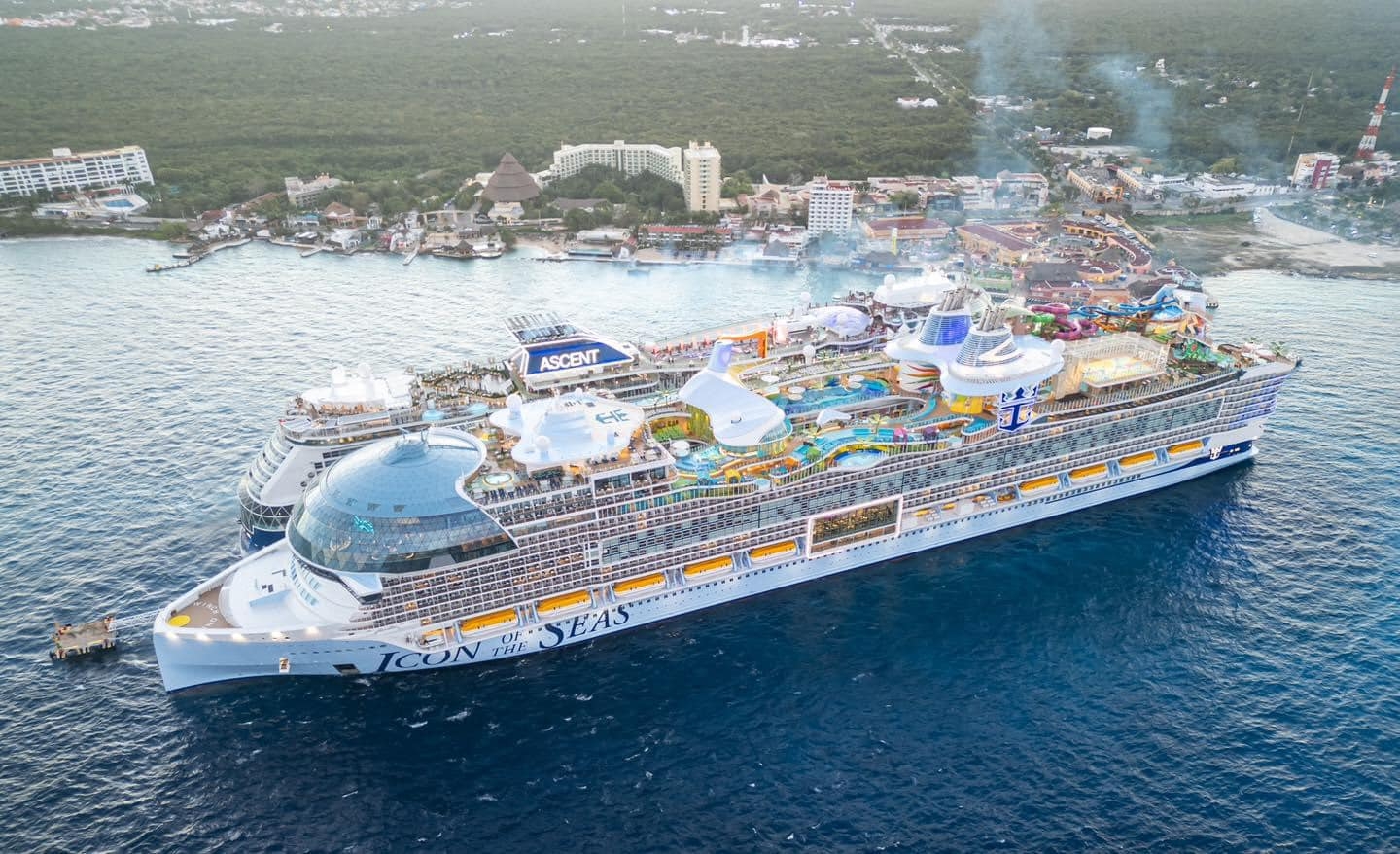 Llega el barco más grande del mundo a Cozumel