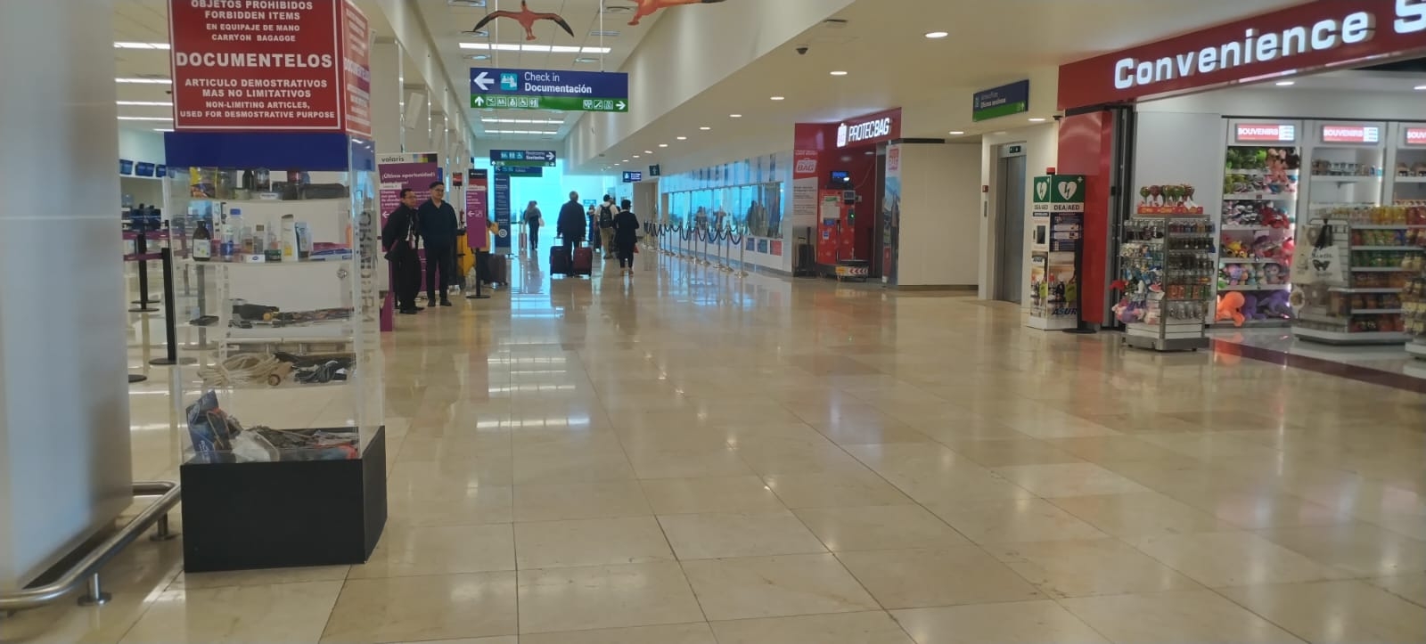 Hay baja afluencia de viajeros en el aeropuerto de Mérida