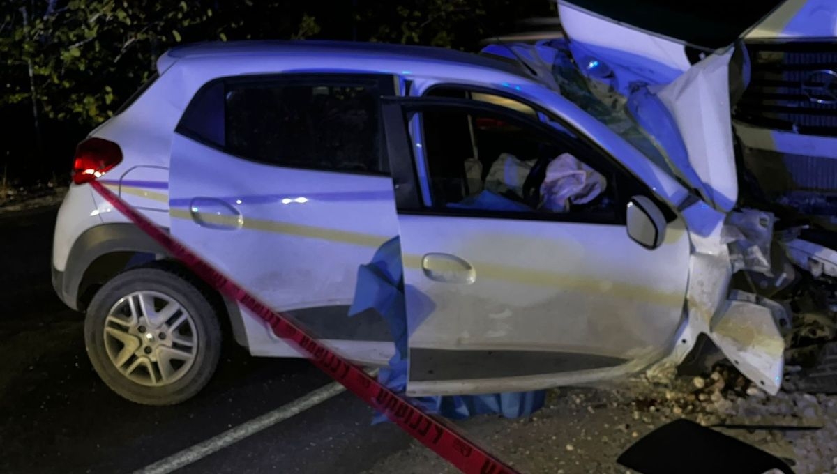 Así terminó el vehículo tras el accidente