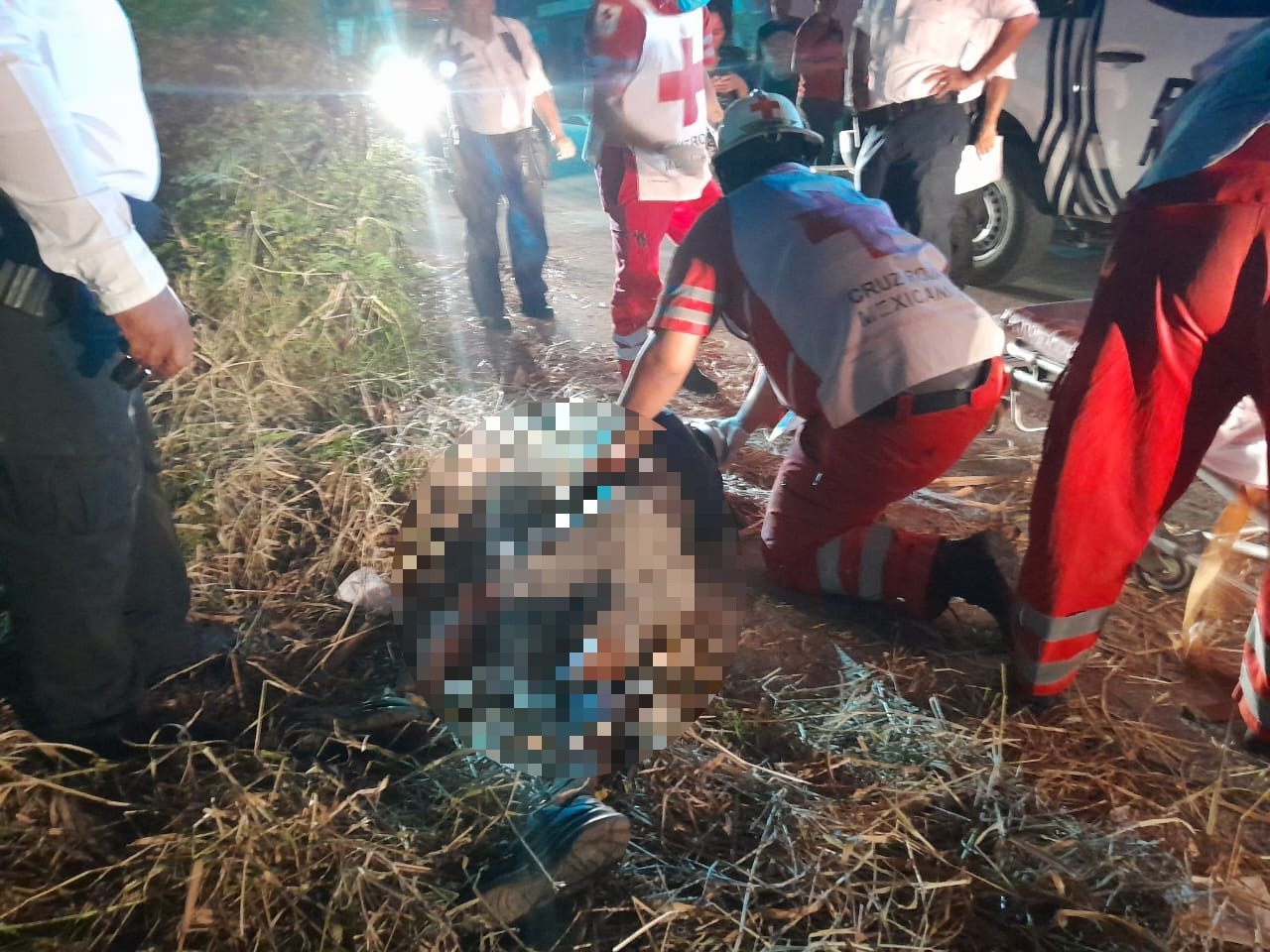 El hombre fue llevado al IMSS de Escárcega