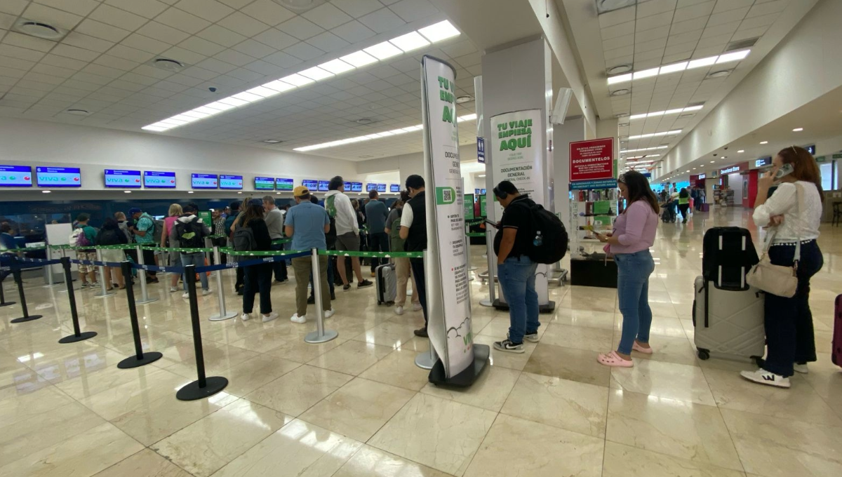 Algunos de los vuelos de las diferentes empresas áreas en el aeropuerto de Mérida se vieron afectadas