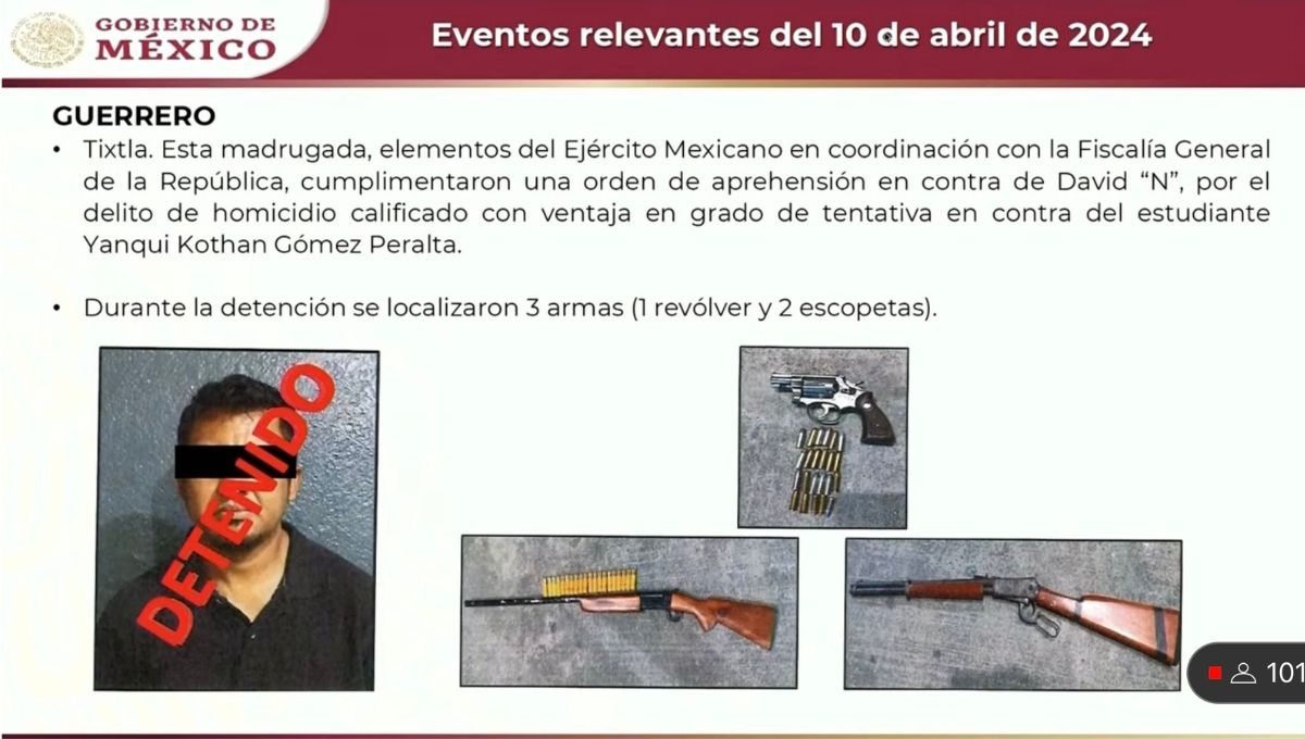 La titular de Gobernación señaló al confirmar la detención del policí inolucrado en la muerte de una estudiante de Ayotzinapa, que a diferencia del pasado no se fabrican culpables