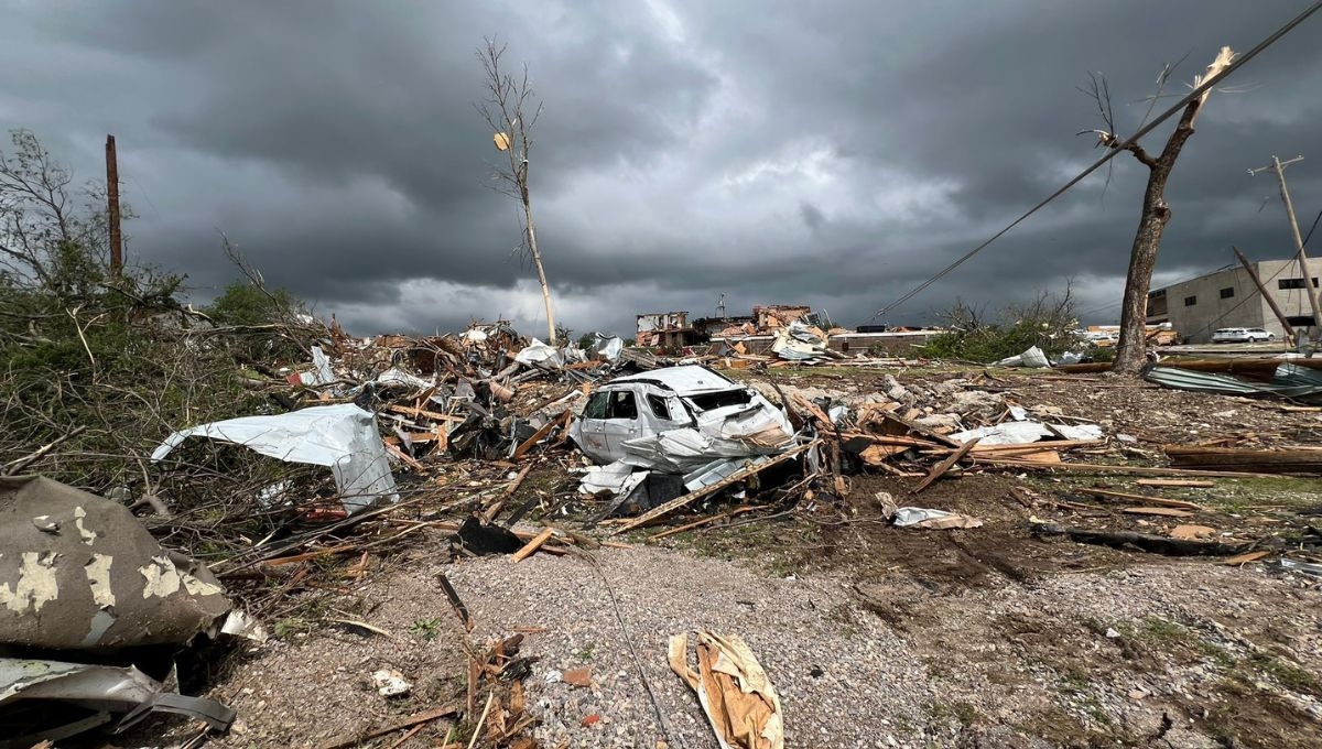 Así lucía Sulphur, Oklahoma este domingo 28 de abril