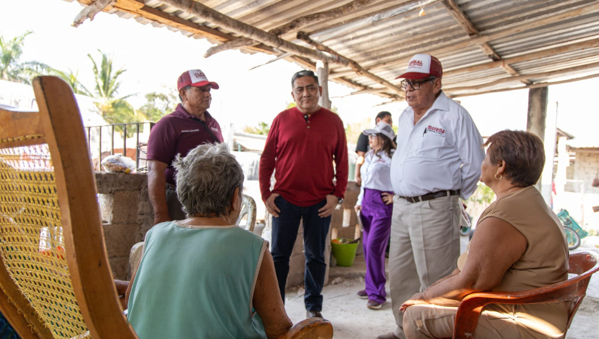 Elecciones Campeche: Recorre candidato de Morena comunidades rurales