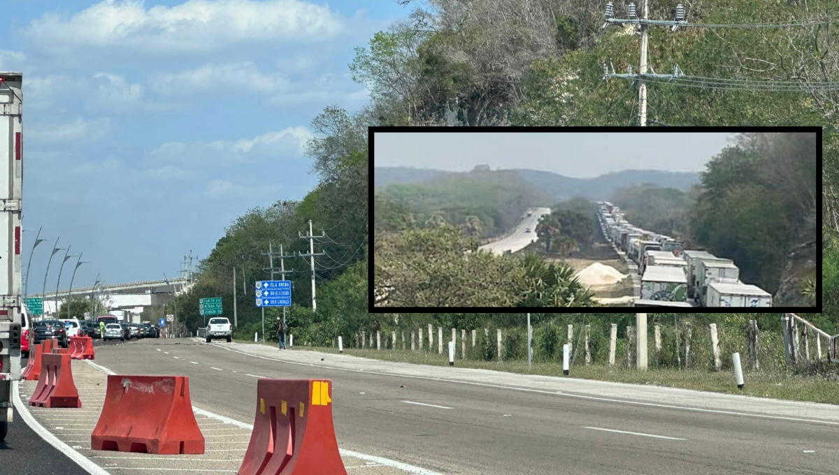 Reportan supuesta caída de un puente en la carretera Mérida-Campeche; habrían heridos