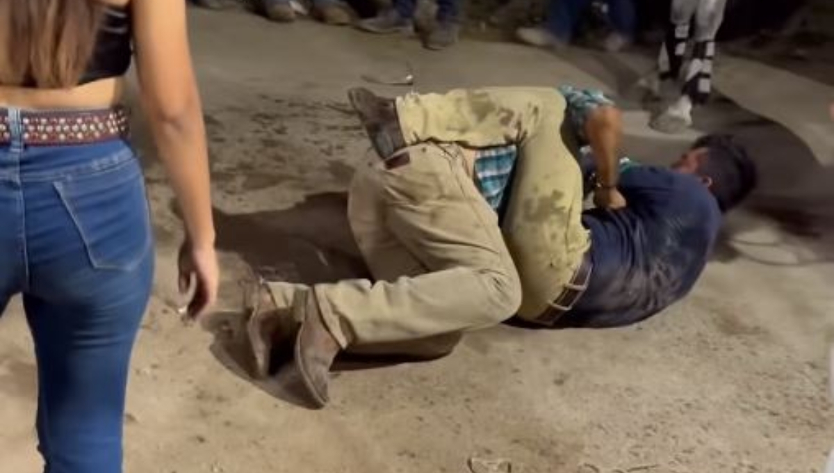 Hombres protagonizan una pelea durante la fiesta de Chumayel, Yucatán: VIDEO