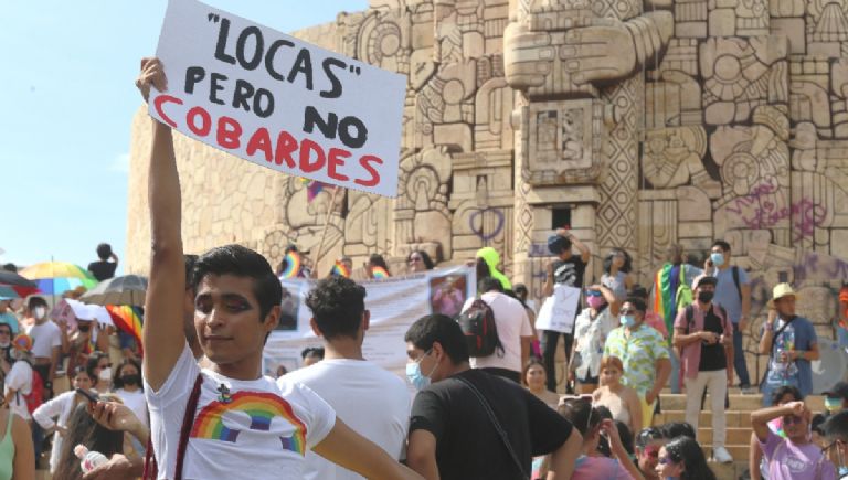 La marcha LGBT+ de Mérida reúne a cientos de personas