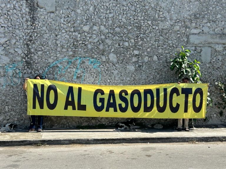 Vecinos están en contra de la construcción del gasoducto