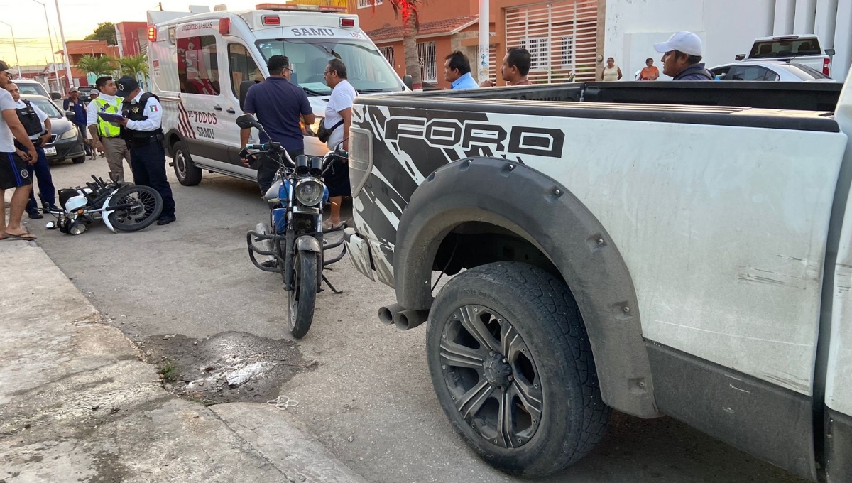 Motociclista Se Impacta Contra Una Camioneta Que Le Cerró El Paso En Lerma Campeche Poresto 2843