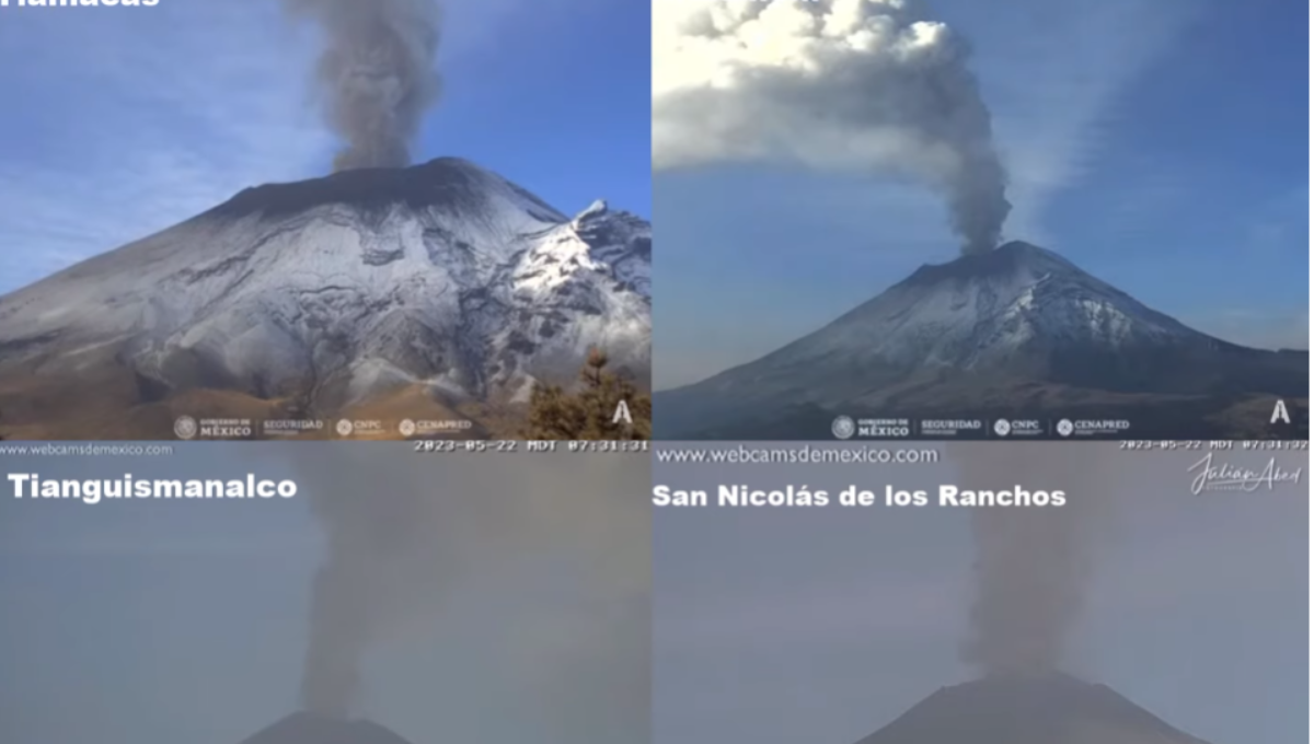 Volcán Popocatépetl EN VIVO Sigue en la actividad volcánica