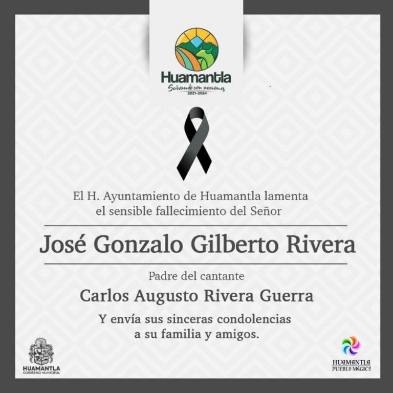 Carlos Rivera está de luto; muere su padre José Gonzalo Gilberto Rivera |  PorEsto