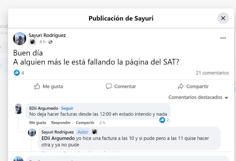 SAT Reporta Fallas A Nivel Nacional Este Jueves 31 De Mayo - PorEsto